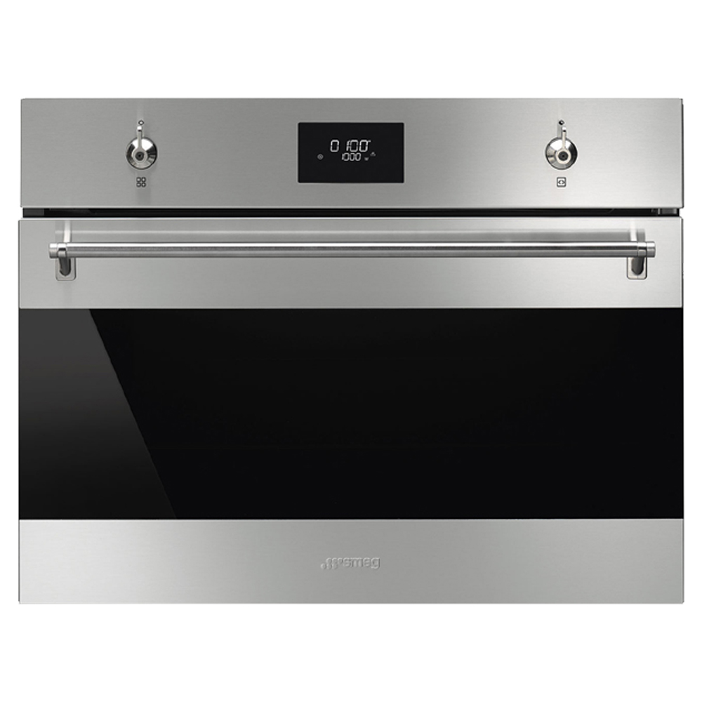 Smeg 45 cm Microwave with grill Oven Compact Classica Aesthetic - SO4301MOX