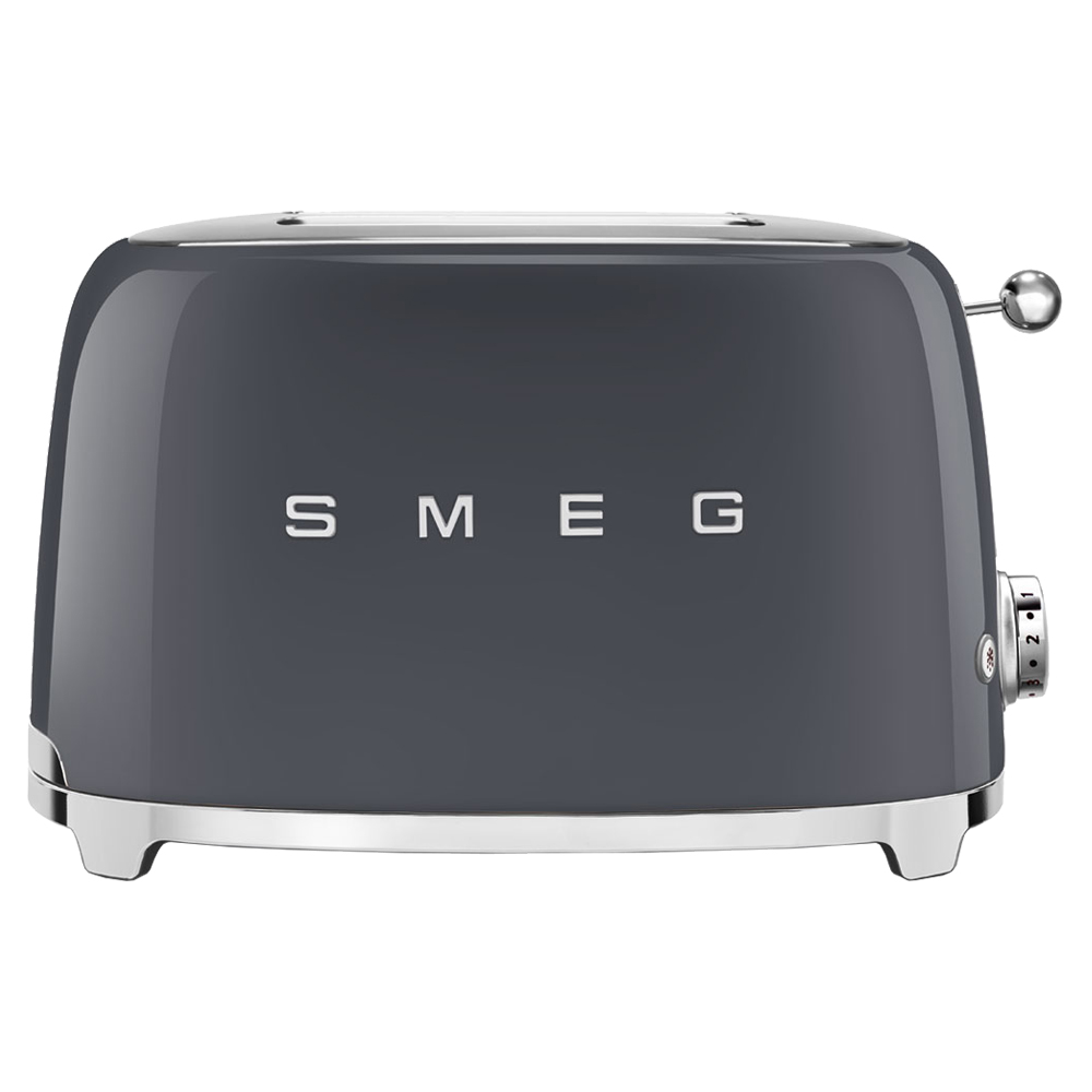Smeg 50's Style Slate Grey Retro 2 Slice Toaster - TSF01GRSA