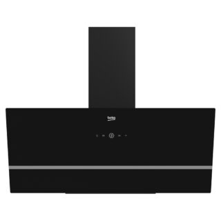 Beko 90cm Inclined Hood Black Glass - BCH900B